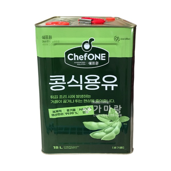 대상 쉐프원 콩식용유 18L 대두유