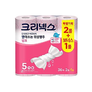 크리넥스 빨아쓰는 행주 36매 3롤